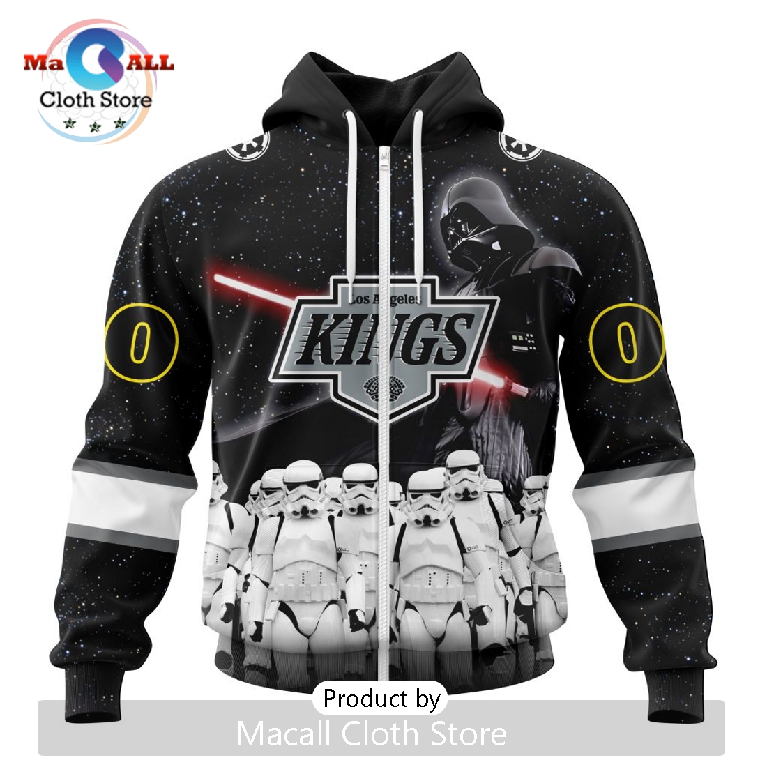 Personalized NHL Los Angeles Kings 2024 Star Wars Hoodie