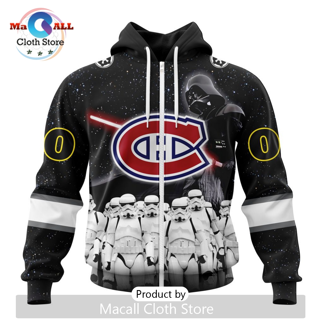 Personalized NHL Montreal Canadiens 2024 Star Wars Hoodie