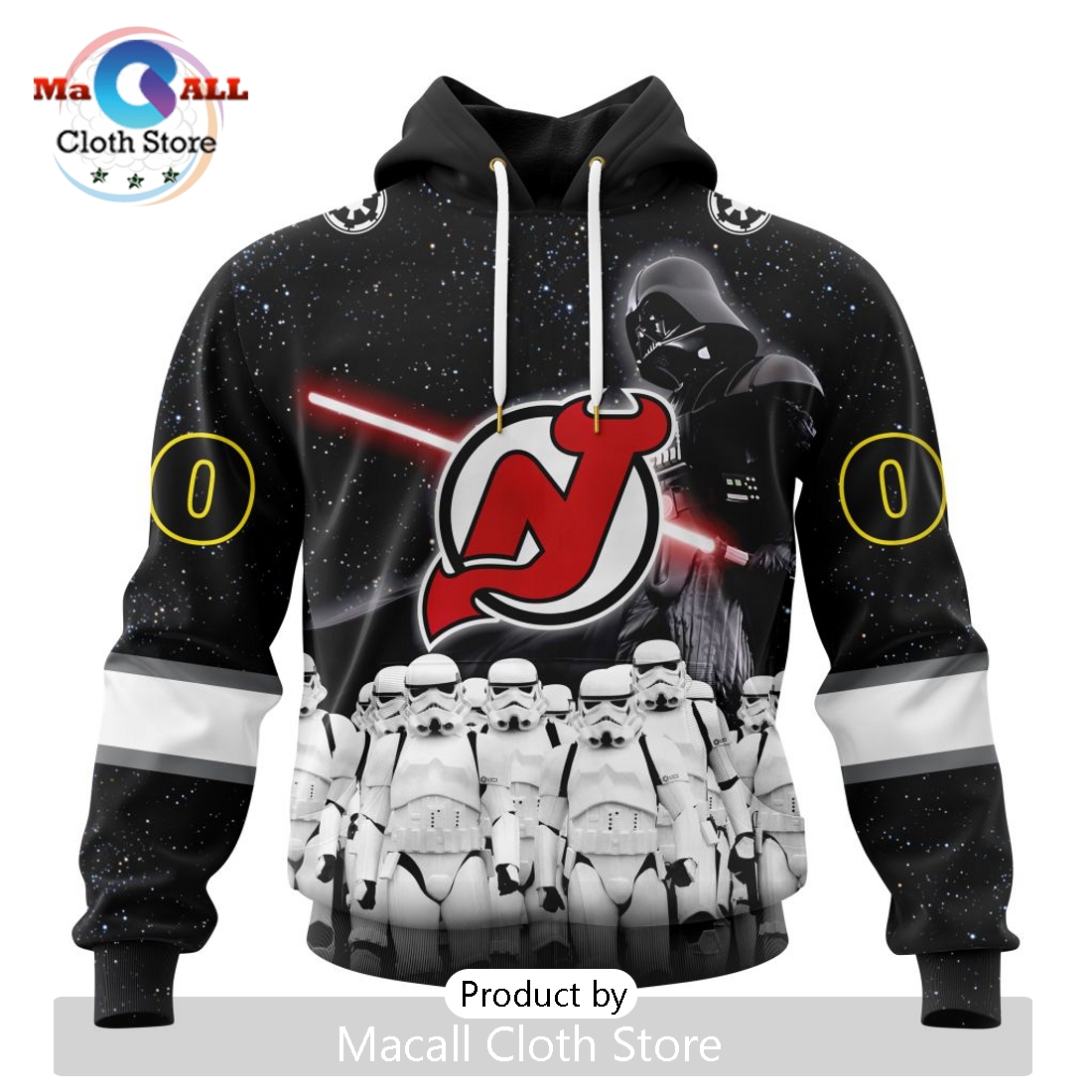 Personalized NHL New Jersey Devils 2024 Star Wars Hoodie