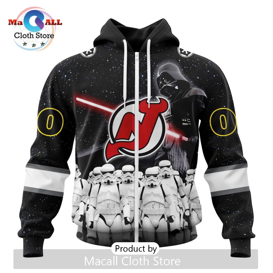 Personalized NHL New Jersey Devils 2024 Star Wars Hoodie
