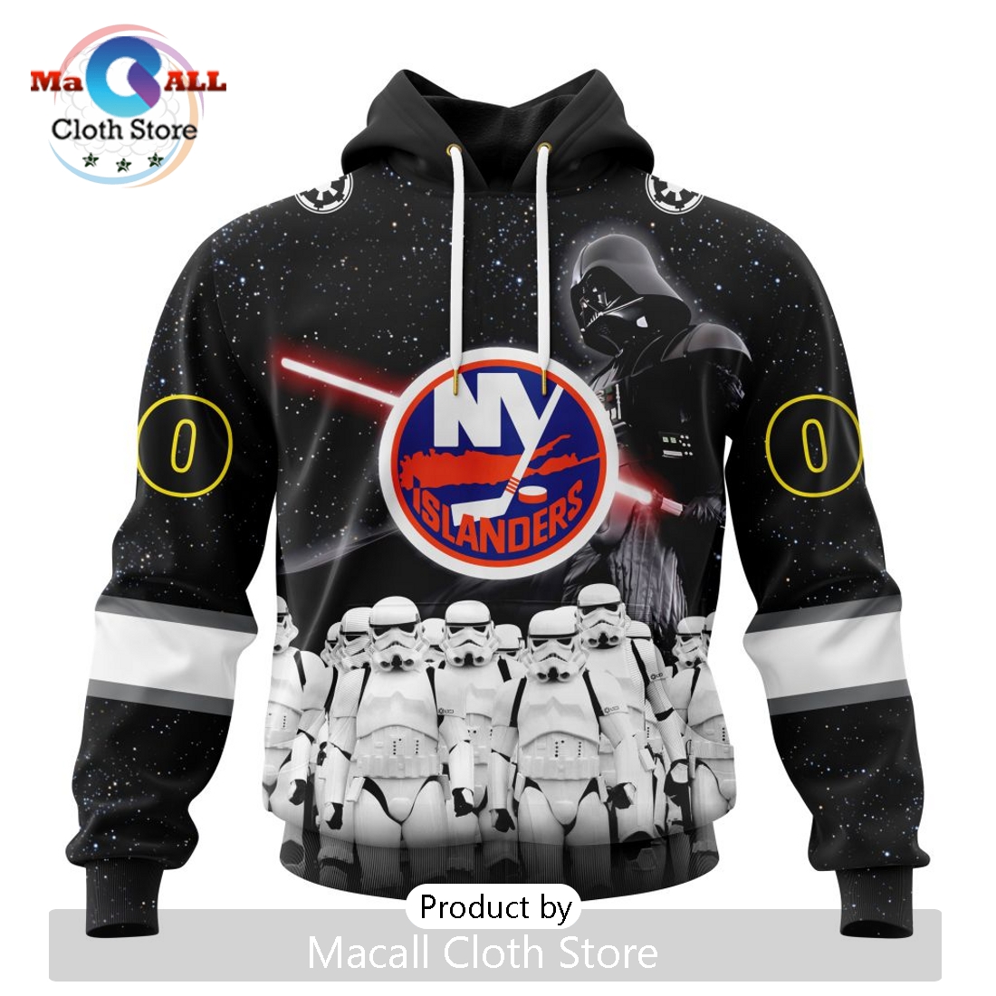 Personalized NHL New York Islanders 2024 Star Wars Hoodie