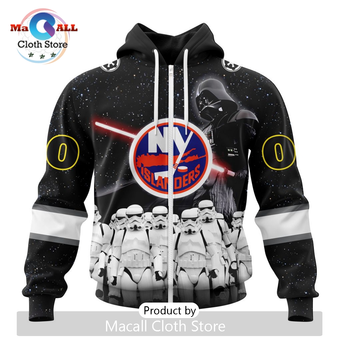 Personalized NHL New York Islanders 2024 Star Wars Hoodie