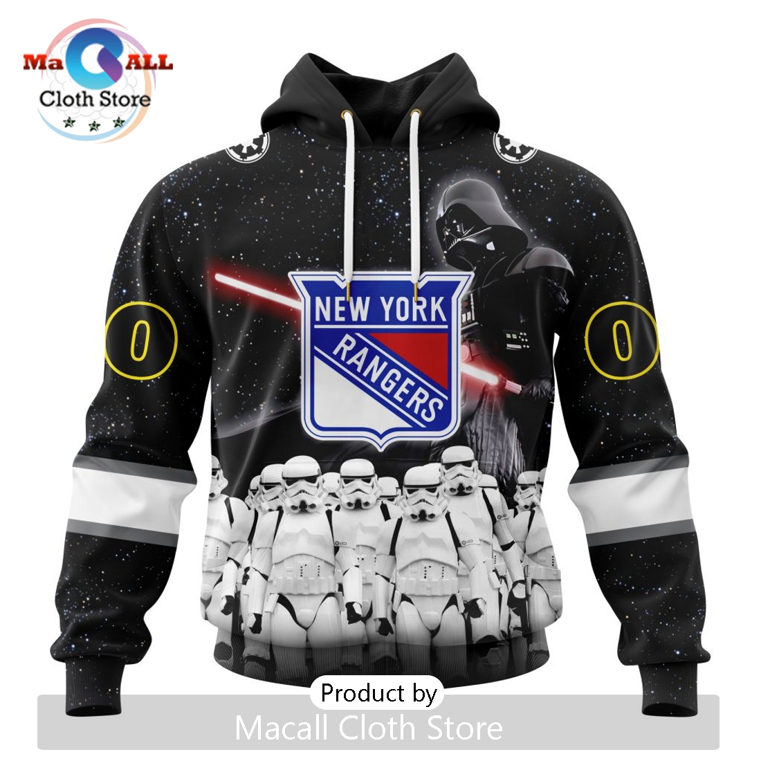 Personalized NHL New York Rangers 2024 Star Wars Hoodie