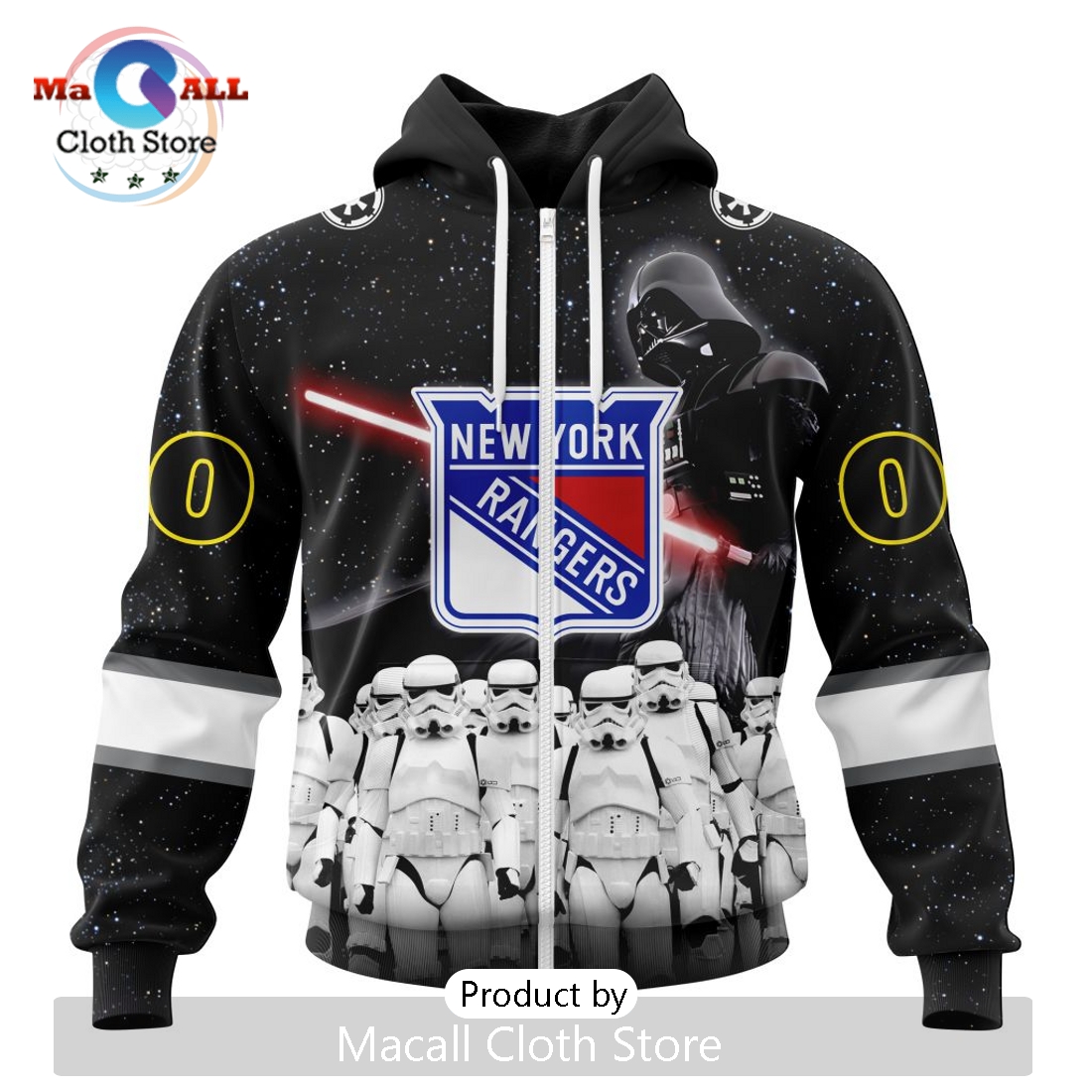 Personalized NHL New York Rangers 2024 Star Wars Hoodie