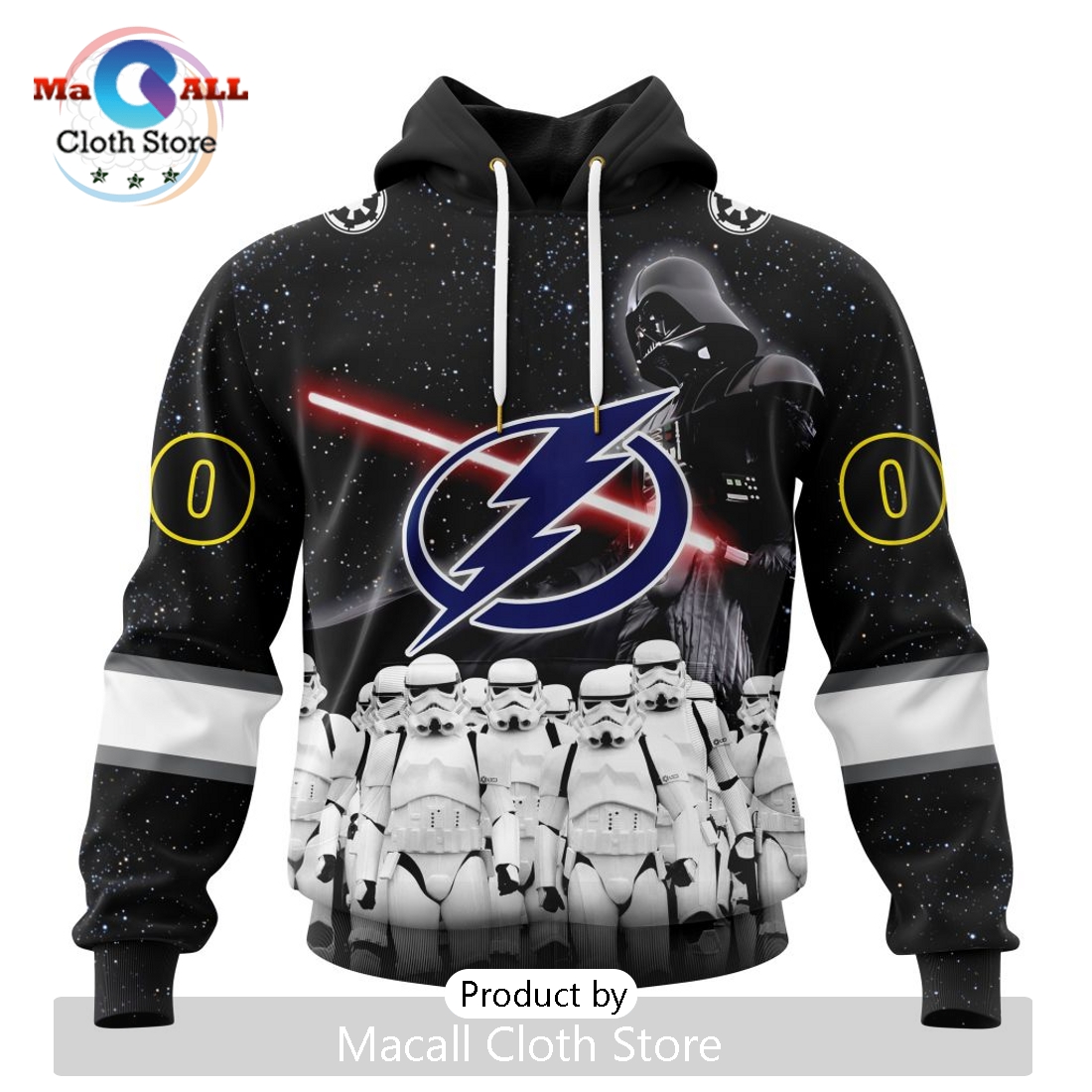 Personalized NHL Tampa Bay Lightning 2024 Star Wars Hoodie