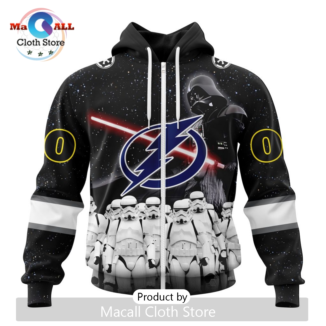 Personalized NHL Tampa Bay Lightning 2024 Star Wars Hoodie