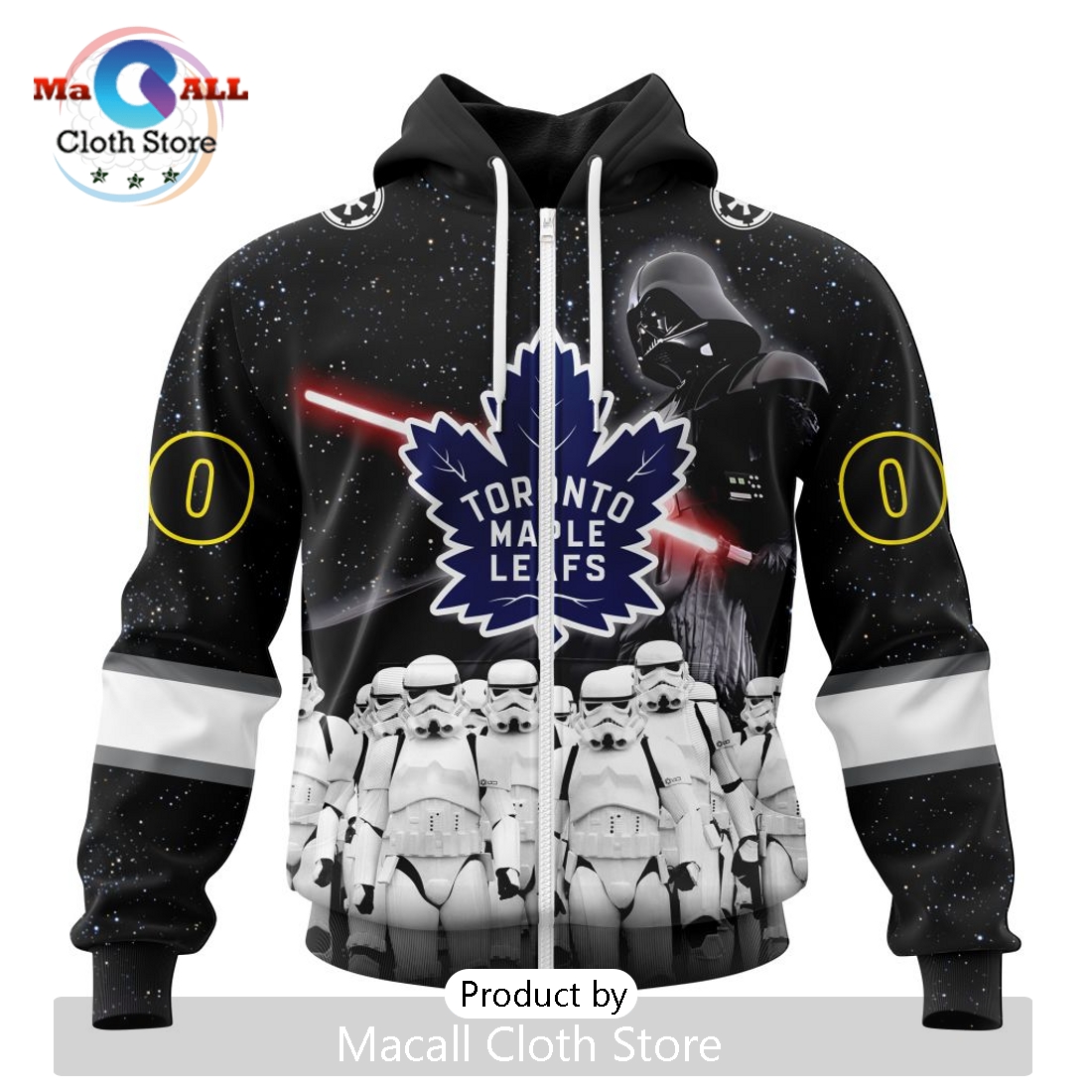 Personalized NHL Toronto Maple Leafs 2024 Star Wars Hoodie