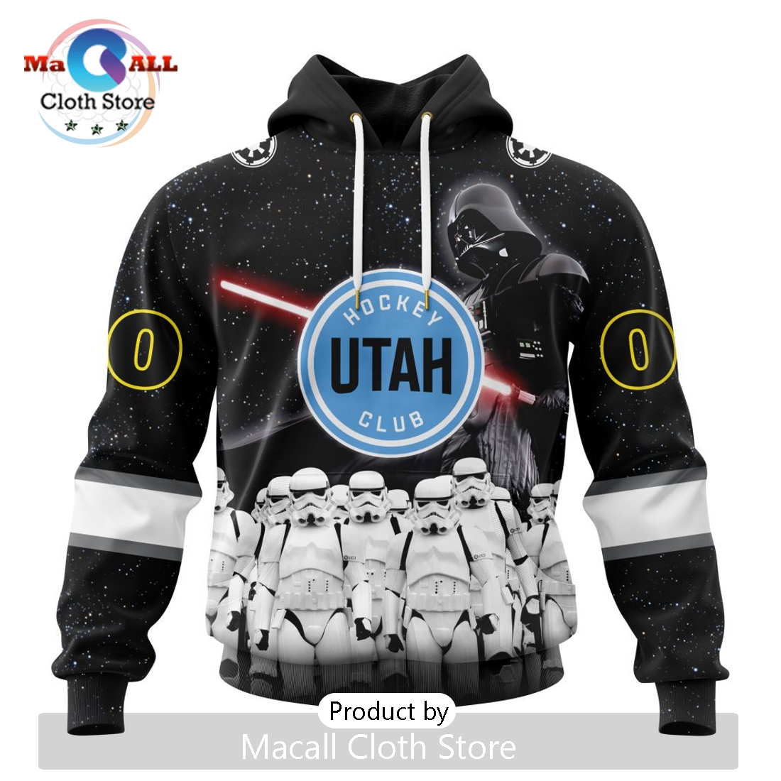 Personalized NHL Utah Hockey Club 2024 Star Wars Hoodie