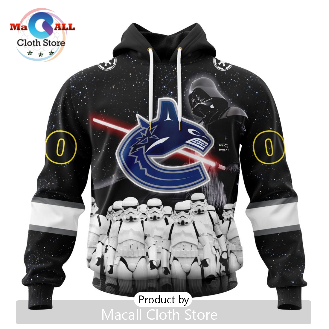 Personalized NHL Vancouver Canucks 2024 Star Wars Hoodie