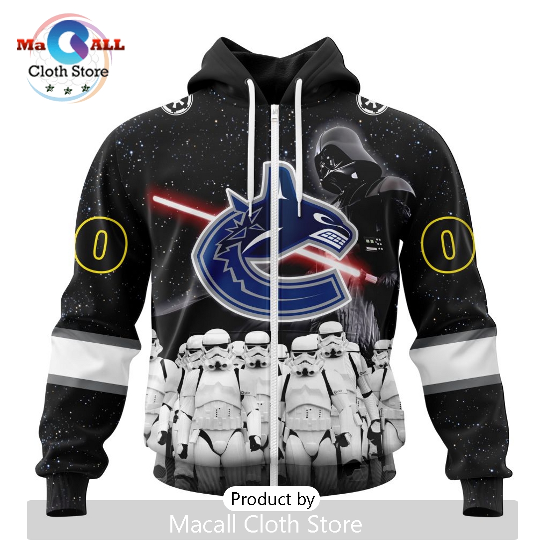 Personalized NHL Vancouver Canucks 2024 Star Wars Hoodie