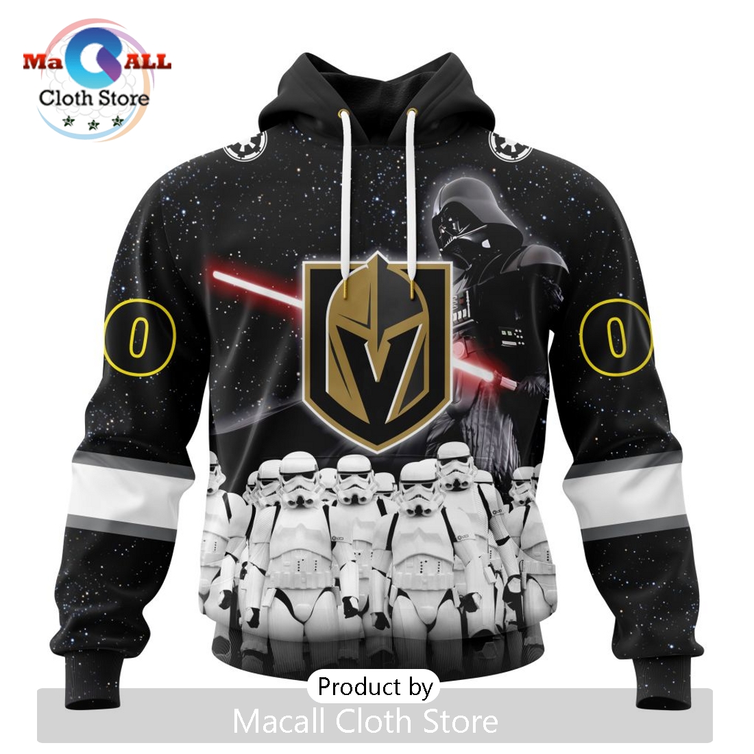 Personalized NHL Vegas Golden Knights 2024 Star Wars Hoodie