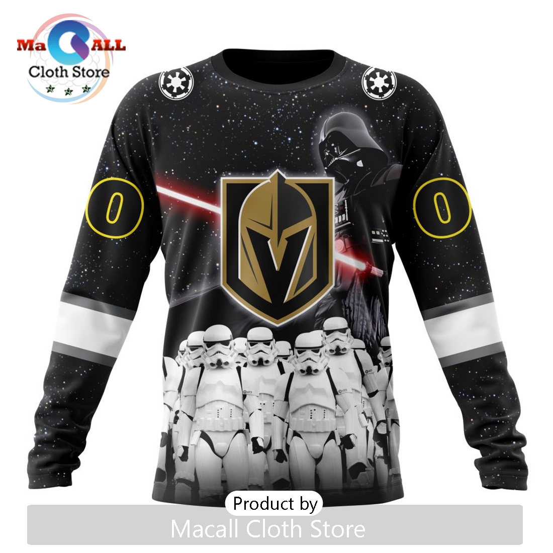 Personalized NHL Vegas Golden Knights 2024 Star Wars Hoodie