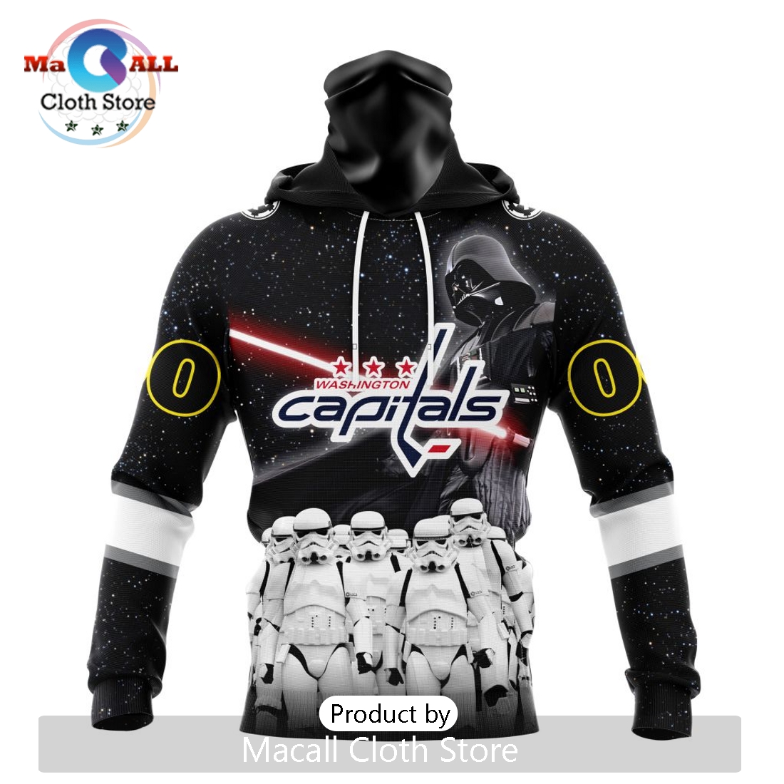 Personalized NHL Washington Capitals 2024 Star Wars Hoodie