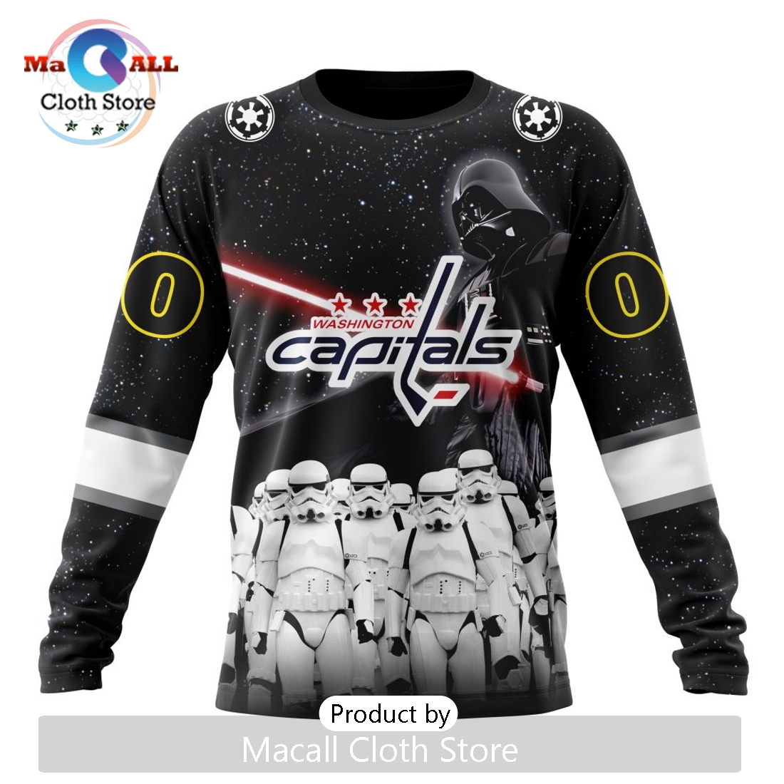 Personalized NHL Washington Capitals 2024 Star Wars Hoodie