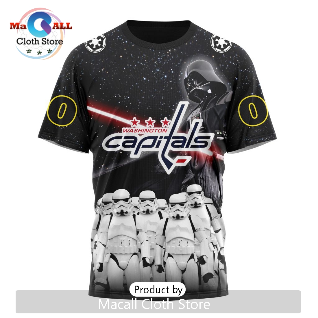 Personalized NHL Washington Capitals 2024 Star Wars Hoodie