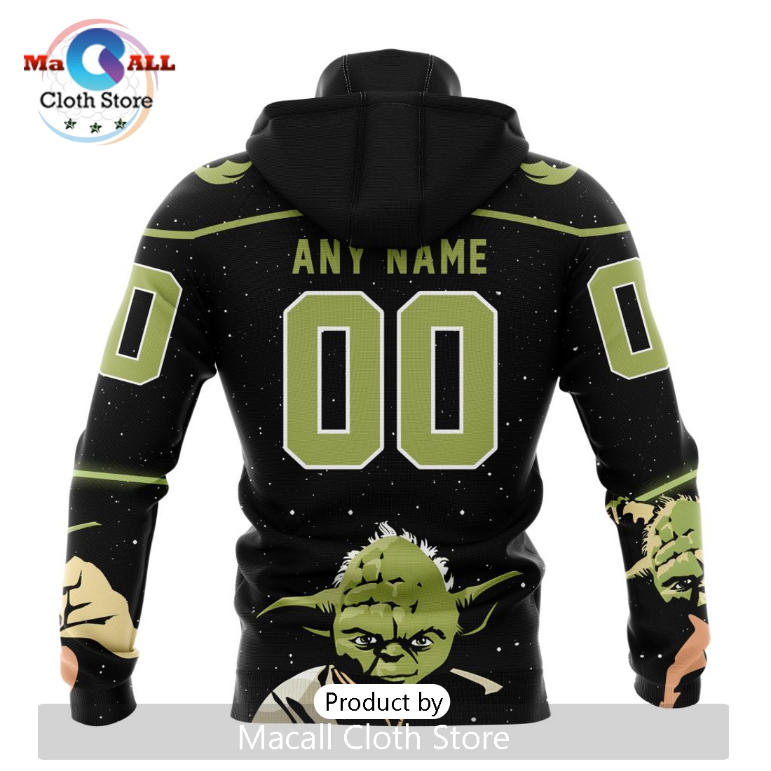 Personalized NHL Washington Capitals 2024 Star Wars Yoda Hoodie