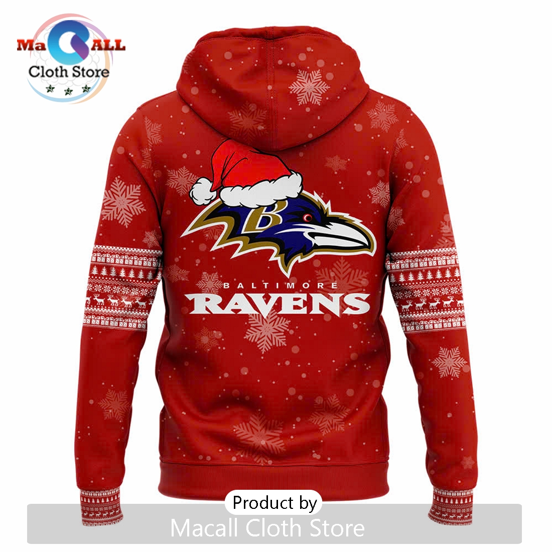 NFL Baltimore Ravens 2024 Merry Christmas Hoodie