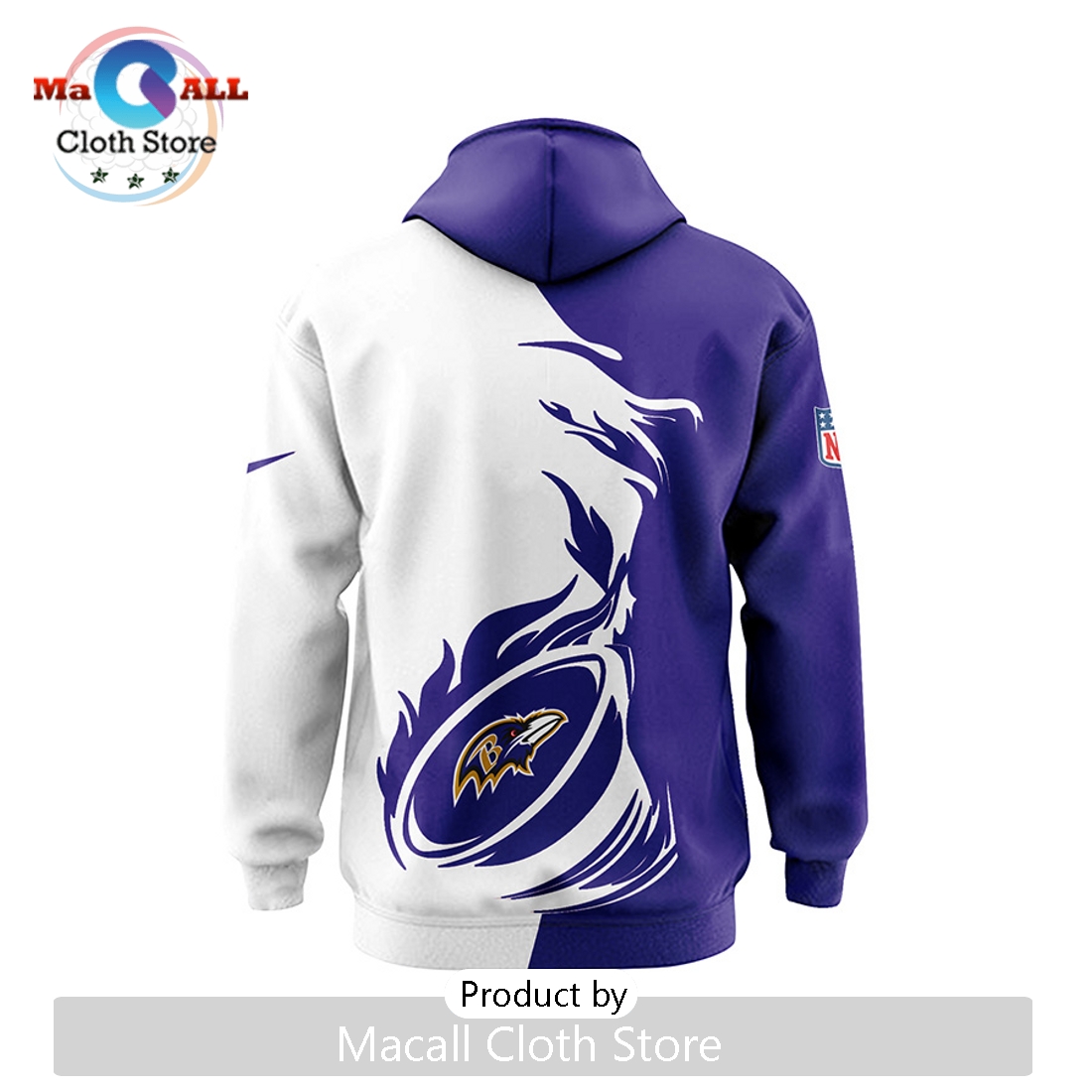 NFL Baltimore Ravens Luxury Pullover Hoodie