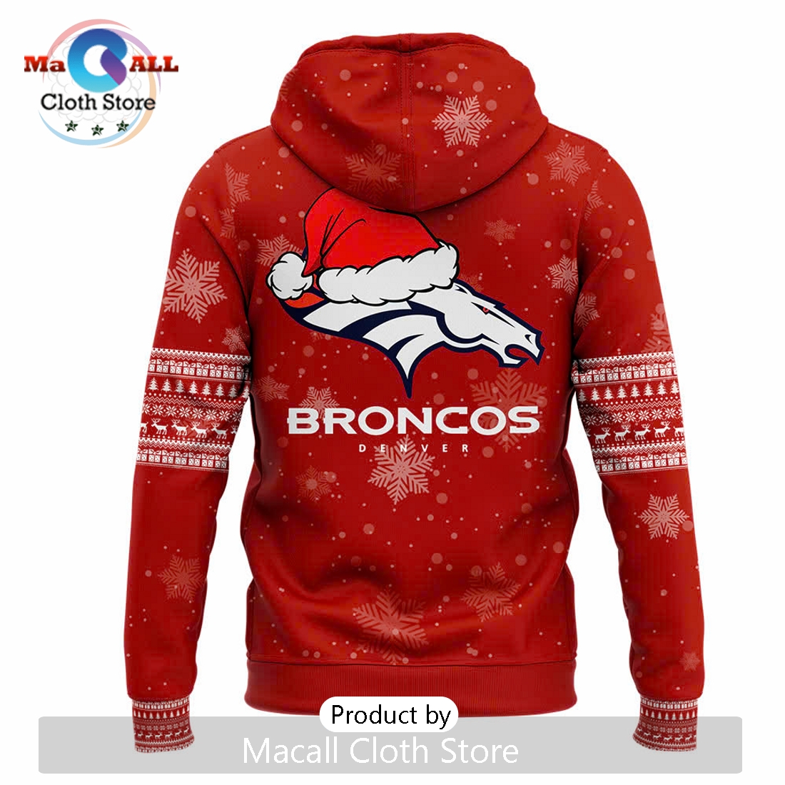 NFL Denver Broncos 2024 Merry Christmas Hoodie