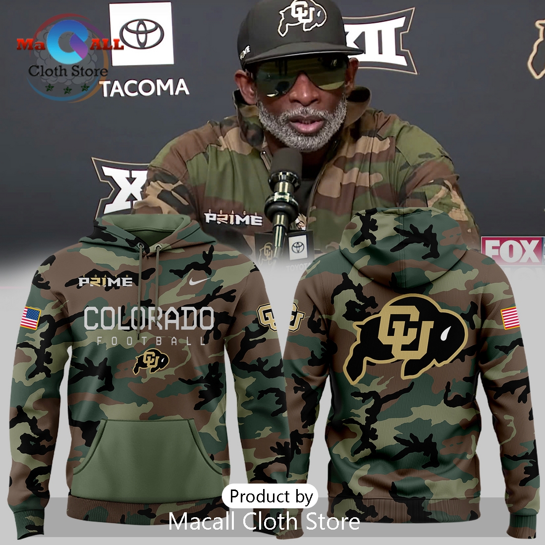Colorado Buffaloes Football Military Appreciation Hoodie 3D Colorado Buffaloes Football Military Appreciation Hoodie 3D