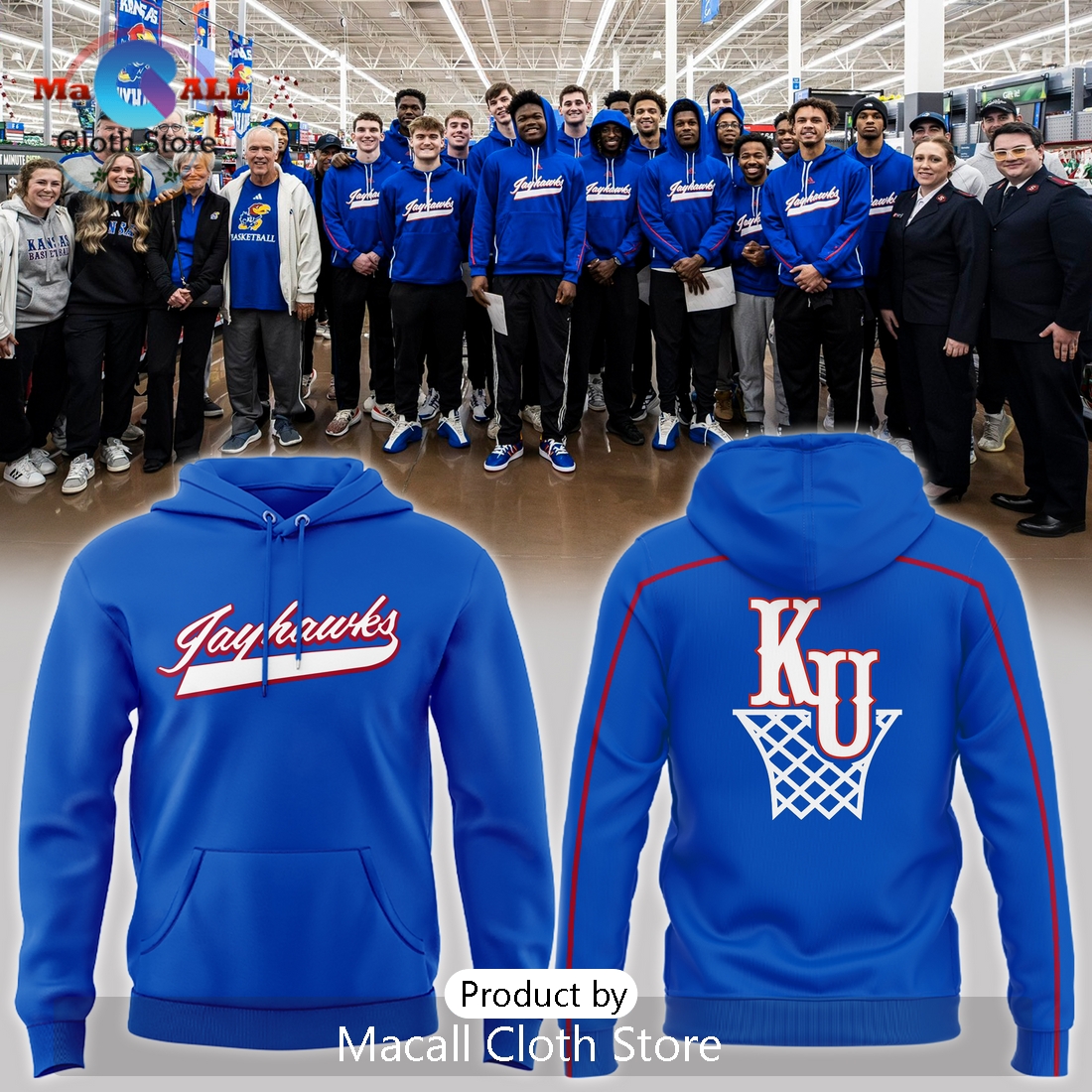 Kansas City Chiefs Jayhawks Basketball Hoodie 3D Kansas City Chiefs Jayhawks Basketball Hoodie 3D