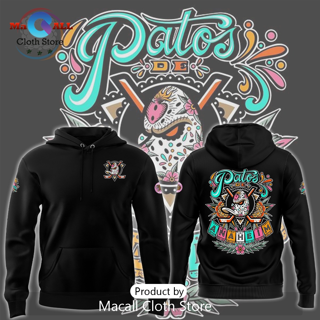 Patos de Anaheim ’24 Hoodie 3D Patos de Anaheim ’24 Hoodie 3D