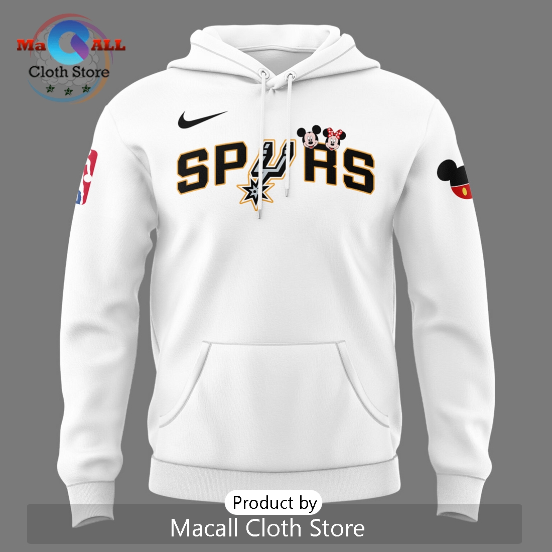 San Aantonio Spurs x Mickey Mouse The Halls Game Hoodie 3D