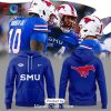 SMU Mustangs Football White Hoodie 3D