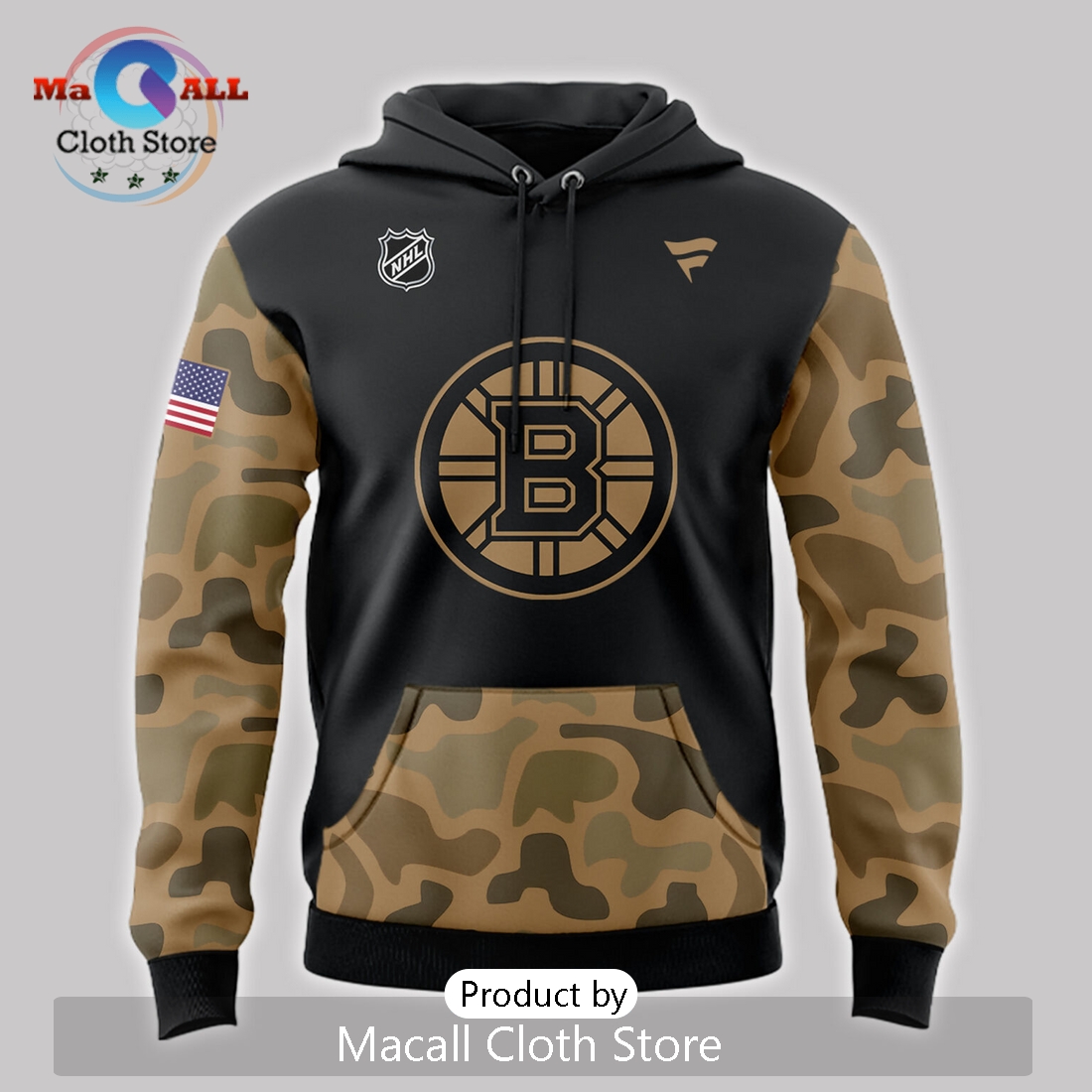 Special Edition Veterans Day Boston Bruins Hoodie 3D