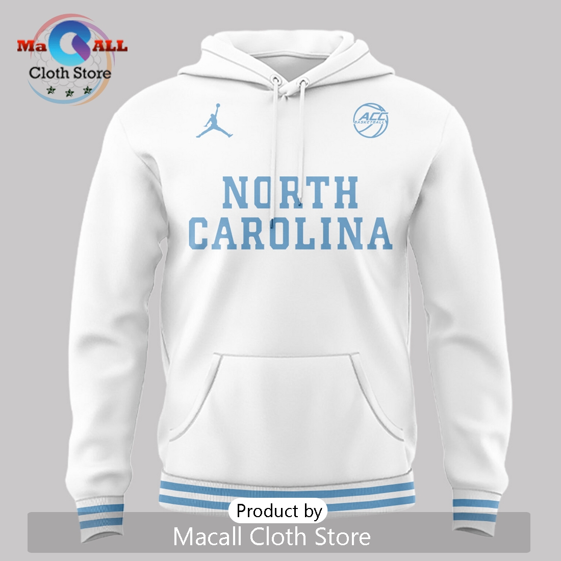Wednesday’s White Out North Carolina Basketball Hoodie 3D