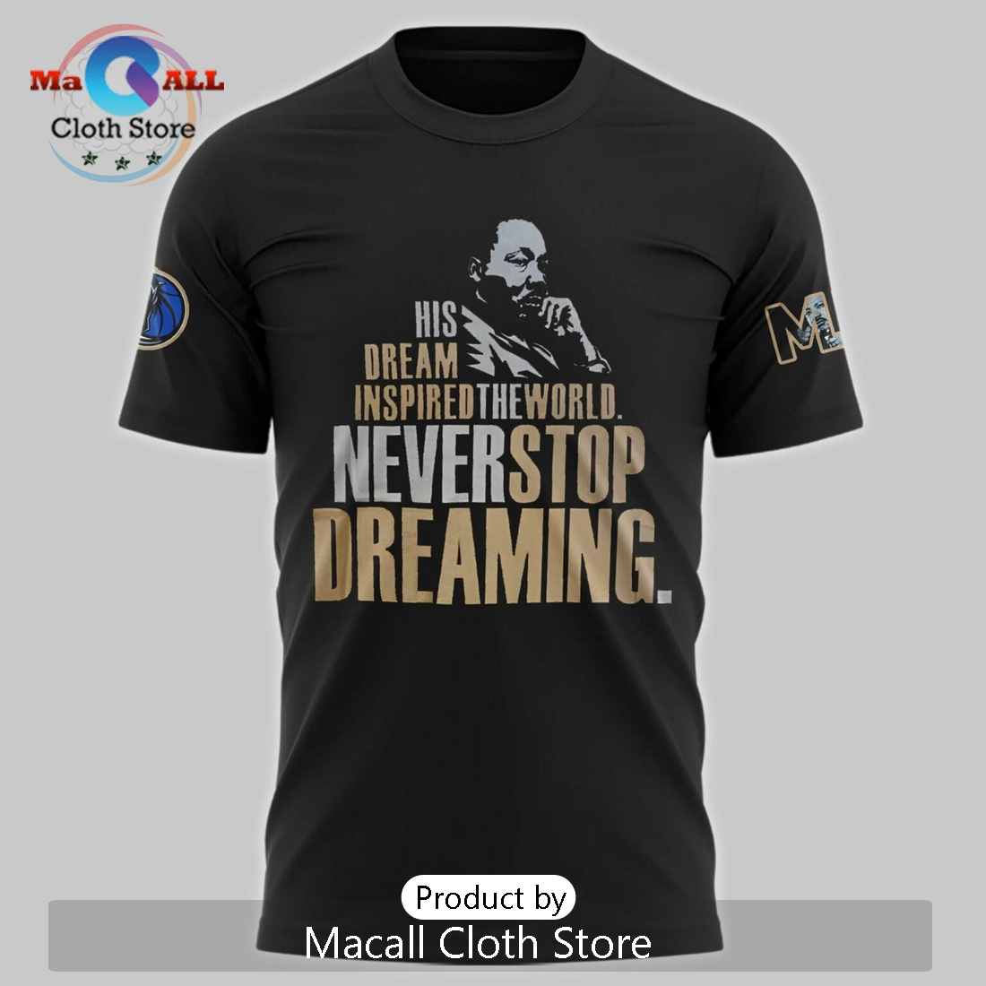 2025 Dallas Mavericks x Martin Luther King Day Hoodie 3D