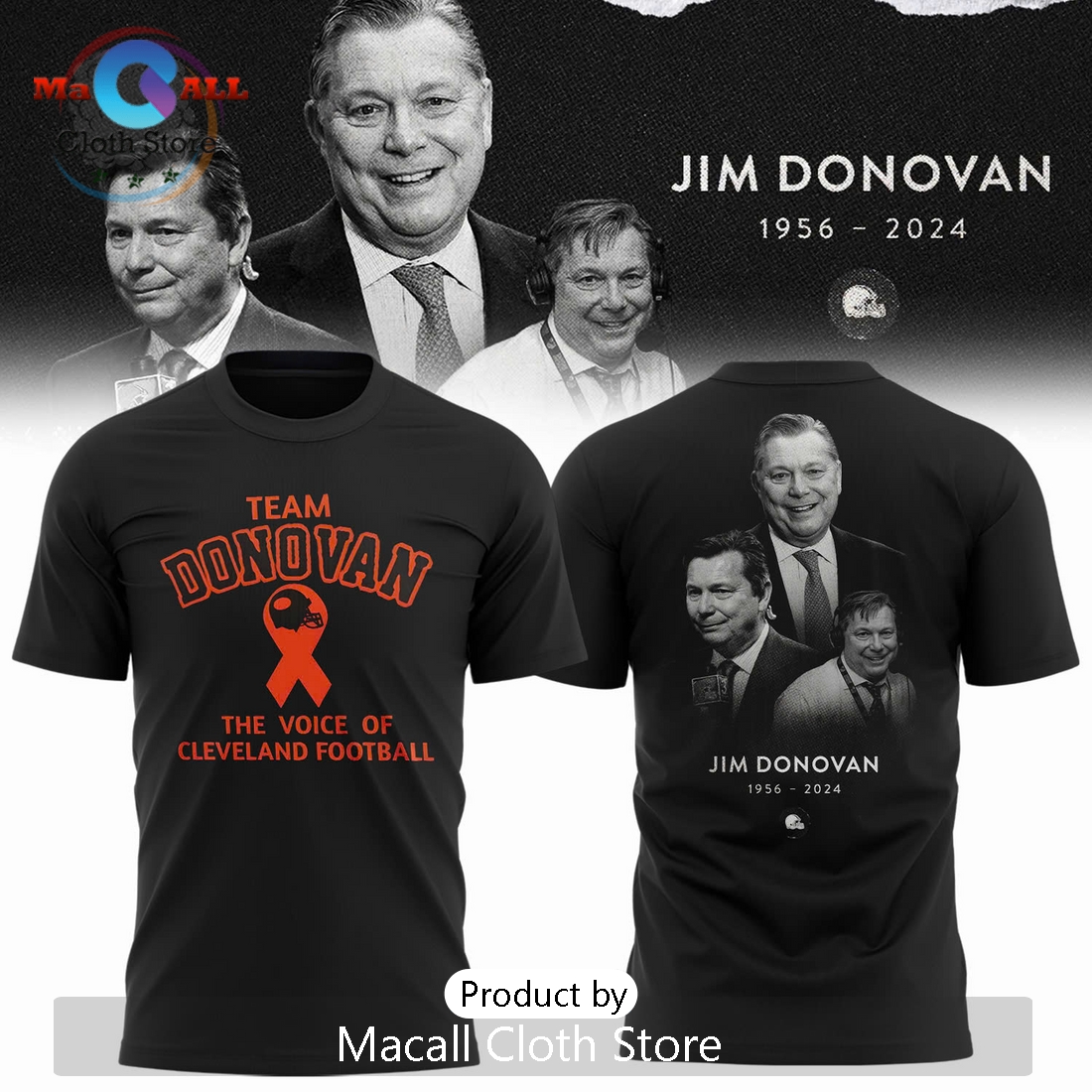 Jim Donovan The Voice Of Cleveland Hoodie 3D Jim Donovan The Voice Of Cleveland Hoodie 3D