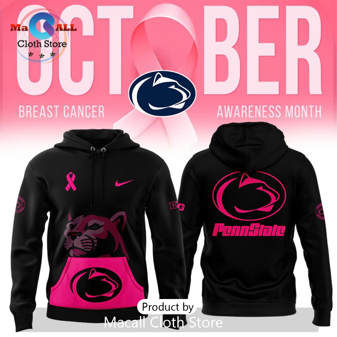 Penn State Nittany Lions 2024 Crucial Catch Hoodie 3D Penn State Nittany Lions 2024 Crucial Catch Hoodie 3D