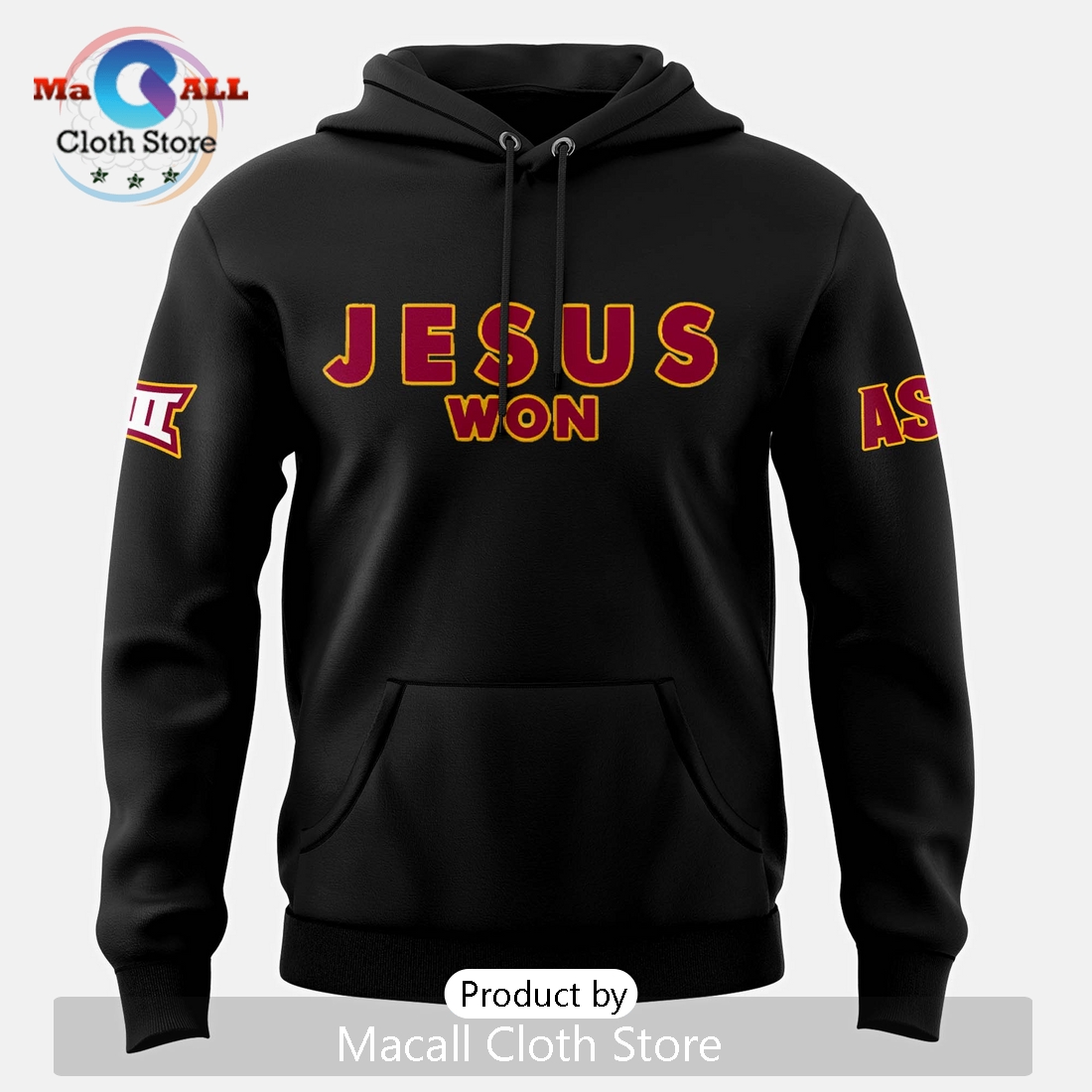 Sun Devil Football 2024 Jesus Won Hoodie 3D