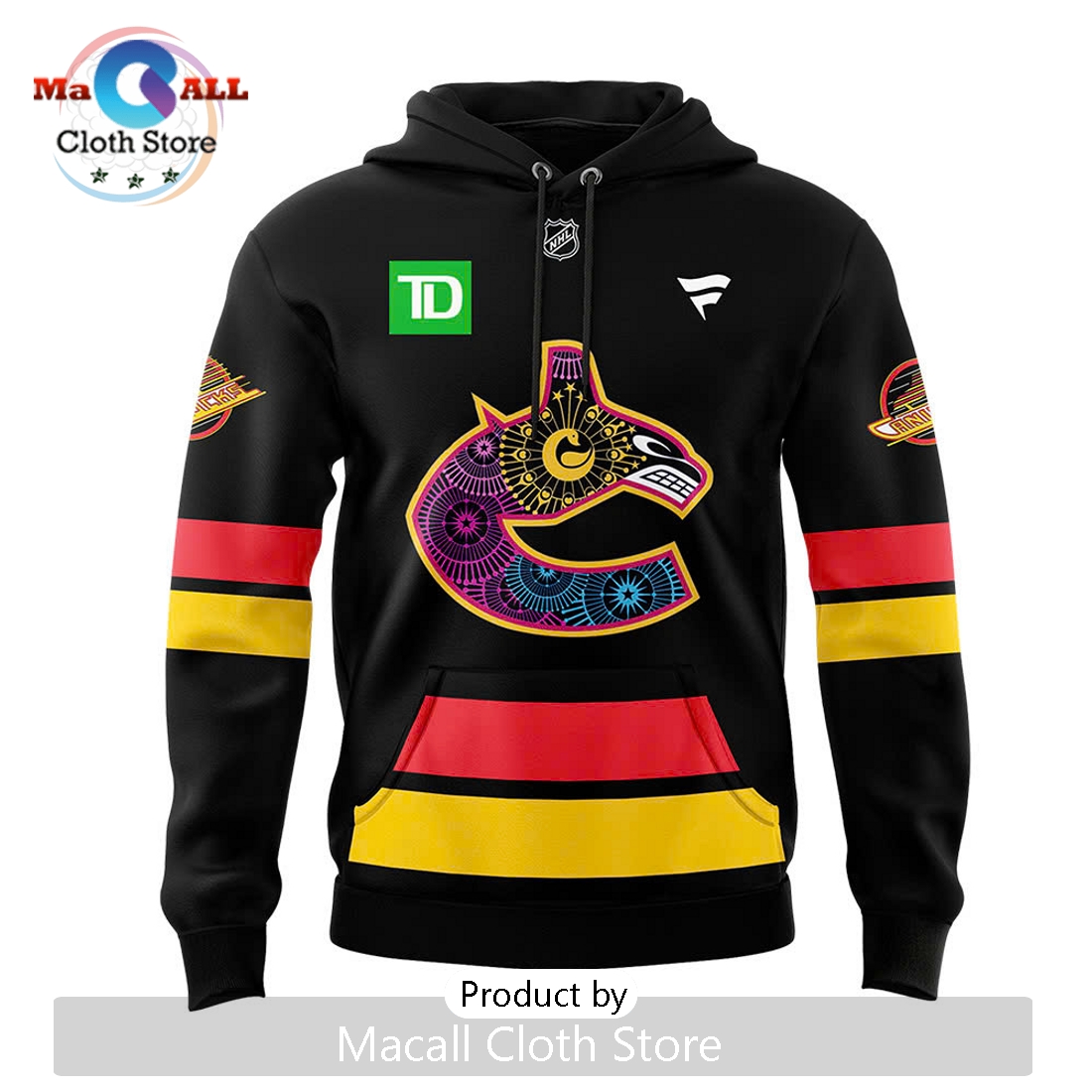 Vancouver Canucks Diwali Night Hoodie 3D
