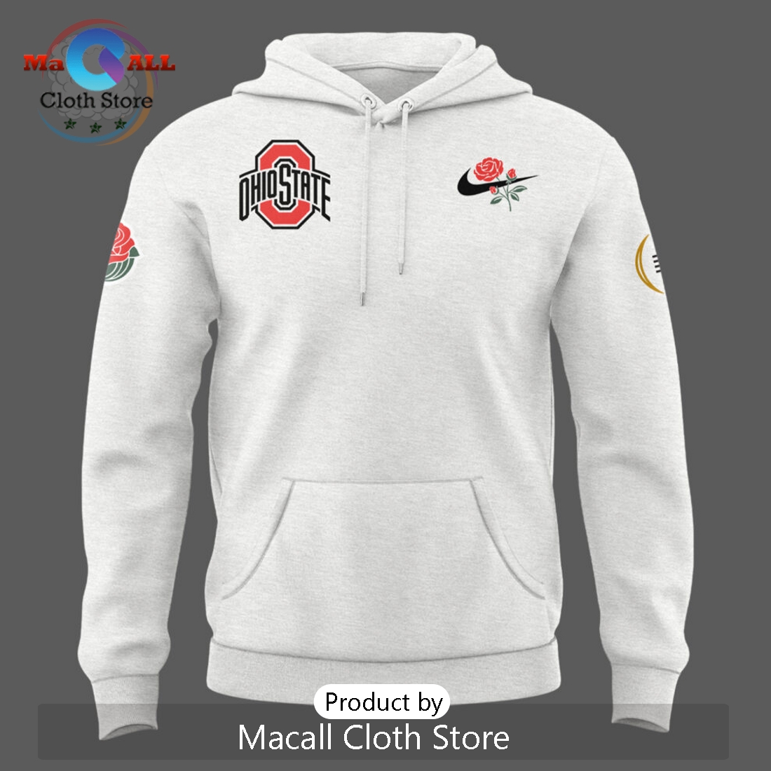 2025 Ohio State Buckeyes x Rose Bowl Hoodie 3D