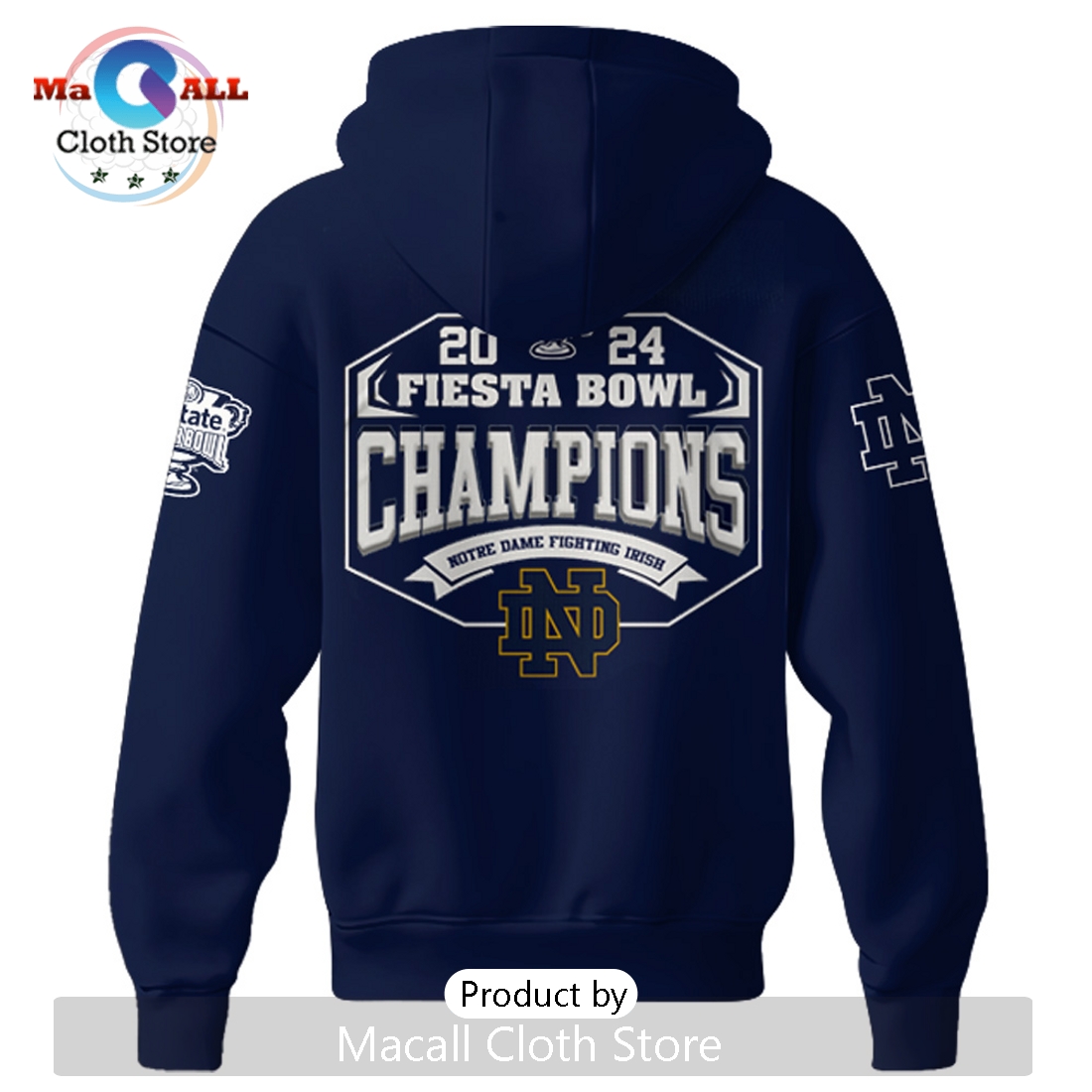 2025 Notre Dame Sugar Bowl Champions Hoodie 3D