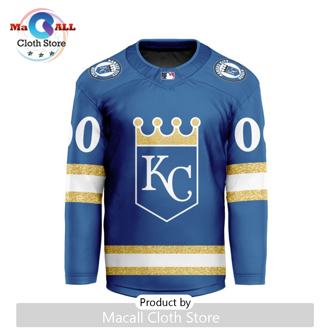 MLB Kansas City Royals Nike Custom Hockey Jersey