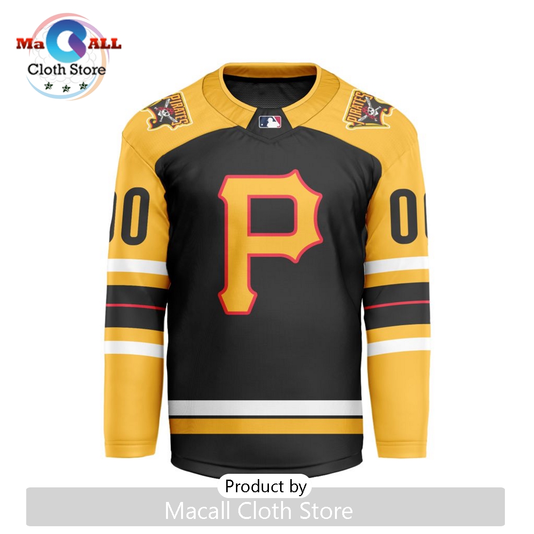 MLB Pittsburgh Pirates Nike Custom Hockey Jersey