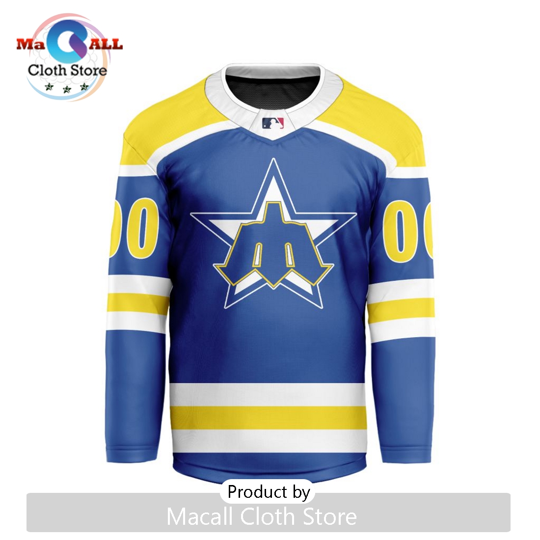 MLB Seattle Mariners Nike Custom Hockey Jersey