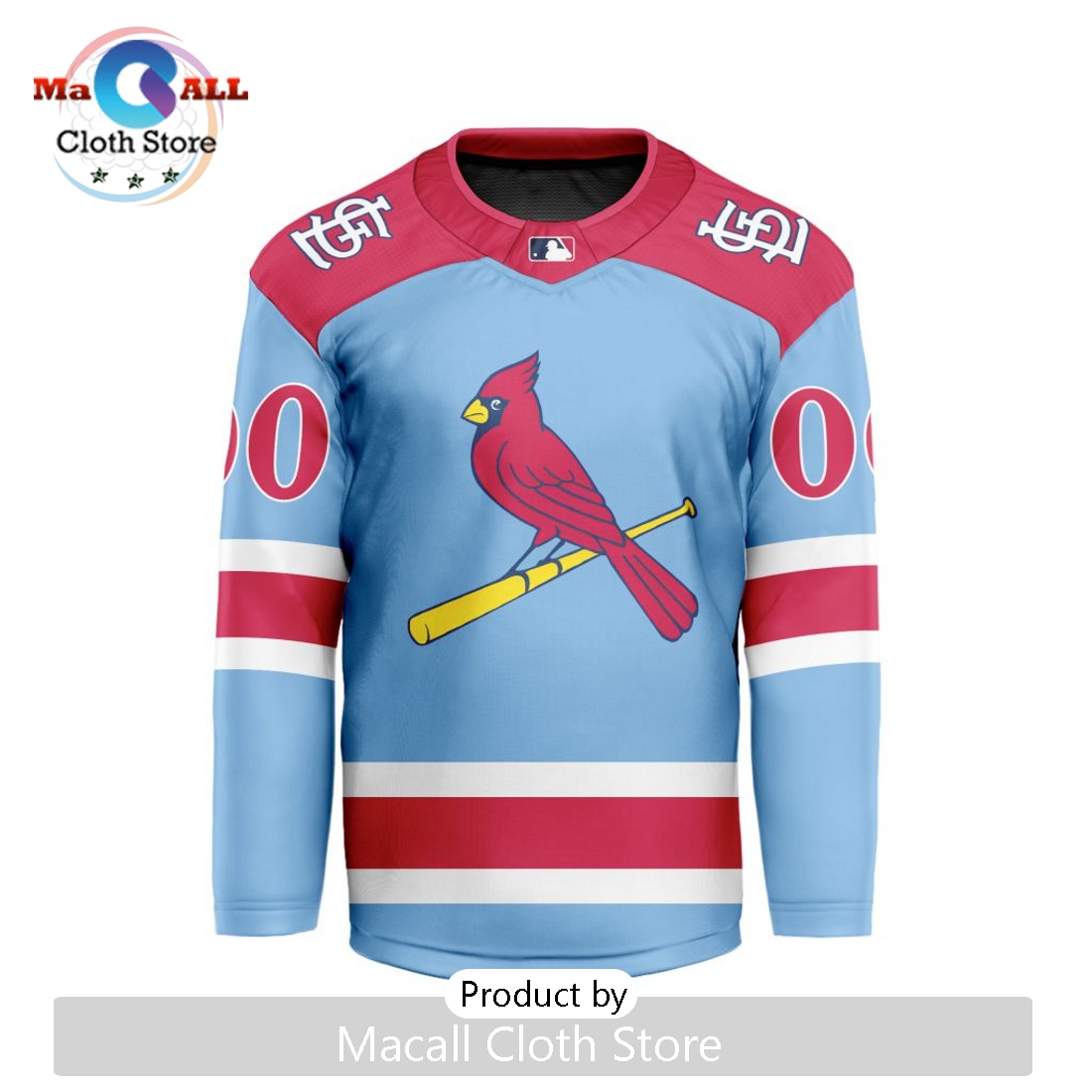 MLB St. Louis Cardinals Nike Custom Hockey Jersey