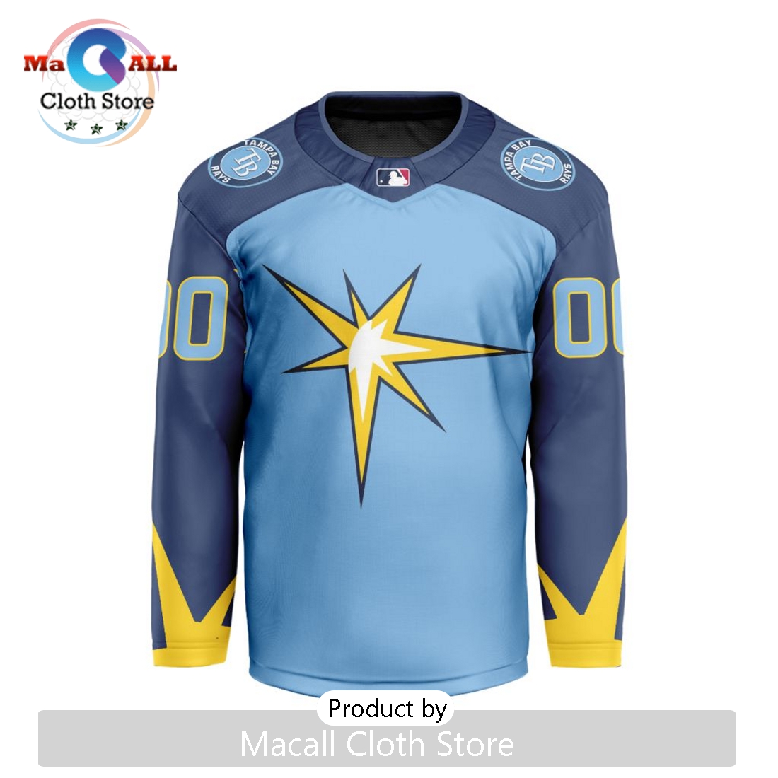 MLB Tampa Bay Rays Nike Custom Hockey Jersey