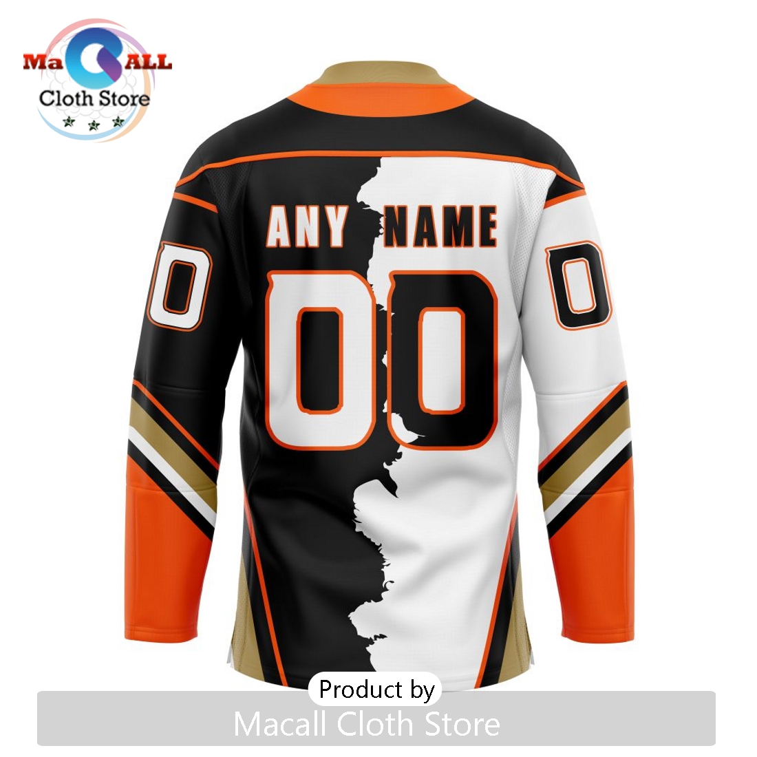 NHL Anaheim Ducks Custom Home Mix Away Hockey Jersey