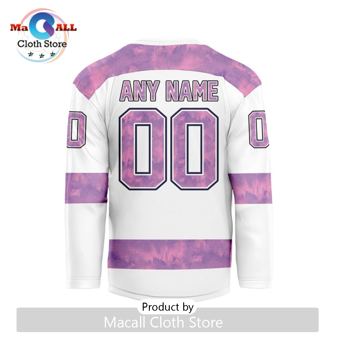 NHL Boston Bruins Custom Hockey Fights Cancer V-shaped Hockey Jersey
