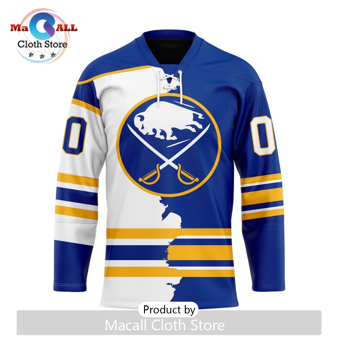 NHL Buffalo Sabres Custom Home Mix Away Hockey Jersey