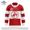 NHL Calgary Flames Custom Hockey Fights Cancer V-shaped Hockey Jersey