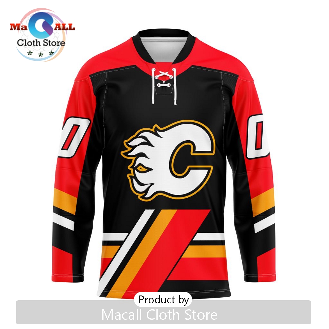 NHL Calgary Flames Custom Reverse Retro Hockey Jersey