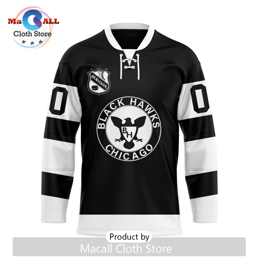 NHL Chicago Blackhawks Custom Heritage New Hockey Jersey