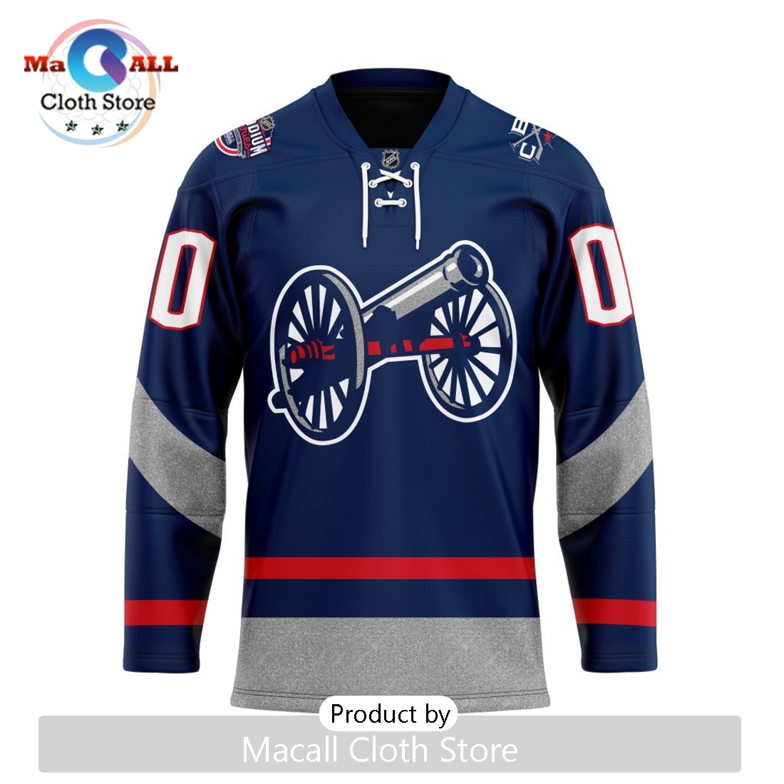 NHL Columbus Blue Jackets Custom 2025 Stadium Series Lace Hockey Jersey