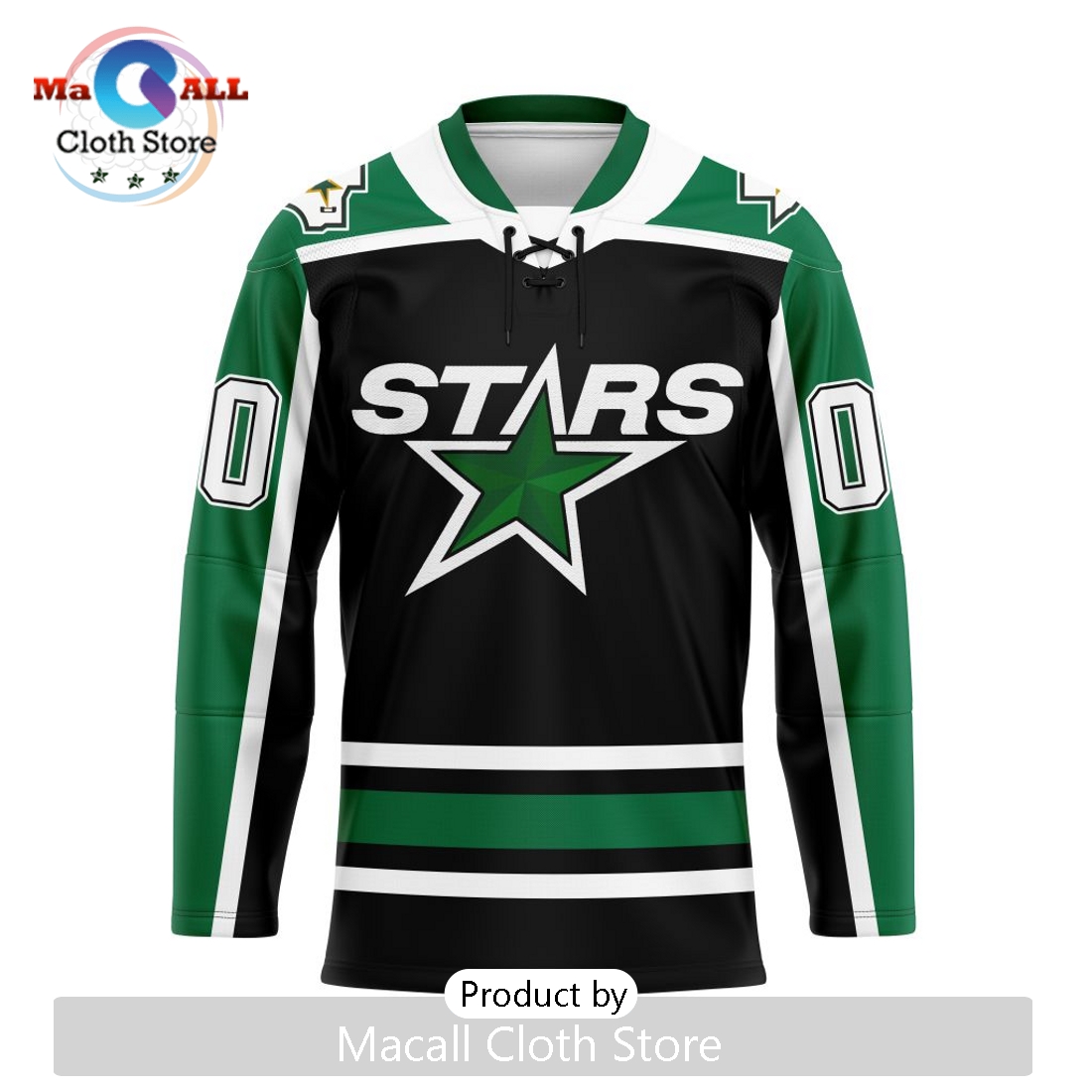 NHL Dallas Stars Custom Reverse Retro Hockey Jersey